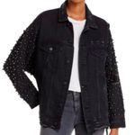 SUNSET + SPRING embellished denim jacket Black Photo 0