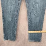 Chico's  Platinum Blue Jeans Straight Leg Cotton Denim Pants Size 1 Short Photo 3