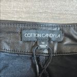 Cotton Candy Black Faux Leather Skirt Size M Photo 1
