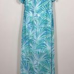 CeCe  Vacation Off The Shoulder Maxi Slits Palm Tree Beach Women Dress Size 6 Photo 3