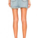 Free People Relaxed & Destroyed Denim Skirt | Size 24 | NWT Photo 5