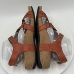 Women's Taos Trulie Woven Braided Leather Wedge Sandal Brick Size 10 Photo 3