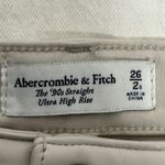 Abercrombie & Fitch 90s Straight Jeans Womens 2 White Ultra High Rise Y2K Photo 6