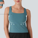Halara NWT softlyzero square neck lift up cool touch yoga tank size S. UPF50 Photo 0