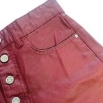 ZARA | Burgundy Mom Fit High Waisted Shorts Size 4 | EUC Photo 7