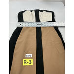 Womans NY & Co Stretch Strapless Mini Dress 6 Multicolor Back Zip Slit Black Photo 6