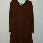 Love Kuza Women's Brown Long Sleeve Knee Length Dress Size M Size M Photo 0