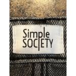 Simple Society  Gray Wash Button Fly Butterfly Jeans Size 11/30 Junior Photo 3