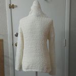 Bobeau  Teddy Bear High Low Sweater XS Cream White Casual Comfy Cozy Photo 1