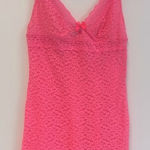 Victoria's Secret  SEXY LITTLE THINGS VINTAGE Allover Pink Lace Gown Slip_Large Photo 0