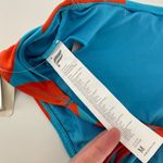 Fabletics NWT Blue Orange Floral Geo Cutout One-Piece Swimsuit Size Medium Photo 5