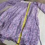 Lucy Paris  Womens M/40 Bishop Sleeve Flowy Babydoll Dress‎ Purple Micro Floral Photo 6