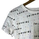 Friends TV Show All Over Print T Shirt Womens M White Short Sleeve Graphic Tee Size M Photo 2