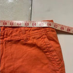 The North Face  Womens Orange Cotton Linen Blend Low Rise Chino Shorts Size 8 Photo 2