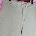 OAT NEW YORK SUNWASHED GREEN WIDE LEG CROPPED JEANS 12/31 Photo 2