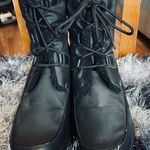 Totes Cathy waterproof all weather faux fur lined lace up rain/snow winter boots Black Size 11 Photo 1