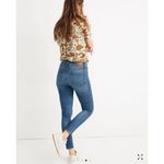 Madewell  9 High Rise Skinny Cropped Blue Distressed Jeans Size 24 Photo 2
