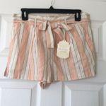 Altar'd State Altar’d state | peaches & cream tie waist shorts Photo 1