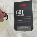 Levi's NWT  501 Premium Original High-Rise Jean Shorts white Women's Size 29 Photo 8
