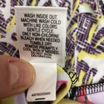 Dana Buchman Multi-Color Abstract Print Short Sleeve Hidden Button Up Blouse M Photo 10