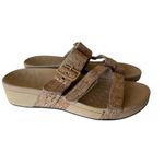 Vionic  Pacific Rio Cork Adjustable Gold Buckle Comfort Slide Sandals Sz 9 Shoes Photo 4