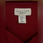 Calypso St. Barth  size 3X red t shirt. 
Pre owned excellent condition. 
V neck. Photo 1