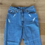 Levi's Levi’s - Distressed Ripped Straight Leg Denim Jeans in Blue Photo 1