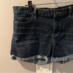J.Crew Shorts Denim Hip Slung Cut Off Jean Shorts w/ Raw Cuffed Hem Sz 14 EUC Photo 1