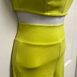 Latoya Cheri Lime Cropped Corset Top Pants Set Photo 7