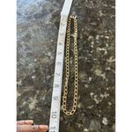 Vintage Gold Tone Curb Link Chain Necklace Signed M Photo 5