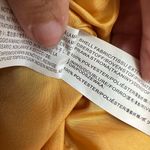 Moon River Anthropologie Bohemian Ruffle Mustard Yellow Midi Skirt Size L NWT Photo 11