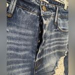 Good American NWT  Women's 8/29 Bombshell Distressed Cutoff Jean Shorts Blue‎ Photo 1