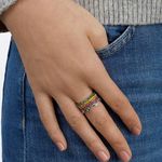 5 rainbow gold rings Photo 2
