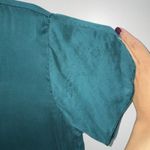 Victoria's Secret Vintage  Gold Label Luxury Silk Pajama Top Emerald Green S Photo 6