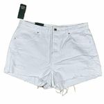 Wild Fable Womens White Super High Rise Cutoff Jean Shorts Size 14 Inseam 2.5" Photo 1