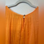 Vince Camuto  NWT Vibrant Orange Fizz Pleated Blouse Size‎ XXL Photo 7