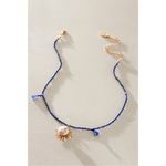 Free People  Ariana Ost Sunlight Choker in Blue NWT Sun Charm Bohemian Dainty Photo 3