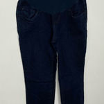 Liz Lange Indigo Blue maternity‎ Skinny Jeans dark wash size large Photo 0