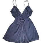 Victoria's Secret Vintage Y2K Purple Sheer Chiffon Silk Lace Sleeveless Nightie Short Small Photo 0