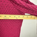 Croft & Barrow  Sweater Shirt 2X Pink Polka Dot Collar Layered Preppy Career Twee Photo 4