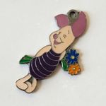 Disney Vintage Piglet Enamel Pendant Charm Photo 1