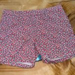 Garnet Hill Red and White Floral Bermudas Photo 0