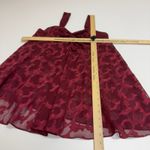 Victoria's Secret Dress Womens Small Red Lace Babydoll Chemise Gold Label Vintage Photo 4