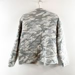 Z Supply Maya Camo Long Sleeve Snap Button Quilted Jacket Dusty Sage Small Photo 8