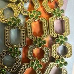 Grace Kelly Collection Simulated Peridot Hex Necklace Gold Photo 2