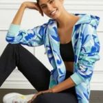 Hill House NEW The Allie Zip-Up Jacket Ocean Kaleidoscope Blue Jacket Small Photo 1