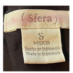 SFERA PERFECT BLACK DRESS MIDI LONG SLEEVE RUFFLE‎ SHOULDER DETAIL SIZE SMALL Photo 6