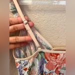 Floral Vintage Mesh Keyhole Ruffle Sleeve Strap 3D Flowers Babydoll Dress Size S Photo 6