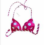 U.S. Polo Assn. Pink Polka Dot Bikini Top Swimsuit Womens M Photo 11
