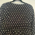 ZARA  Black And White Eyelet Dress Sz M Photo 7